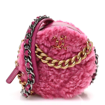 Shearling Sheepskin Chanel 19 Round