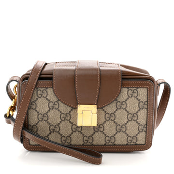 Gucci Gg Supreme Mini Clasp Bag Beige