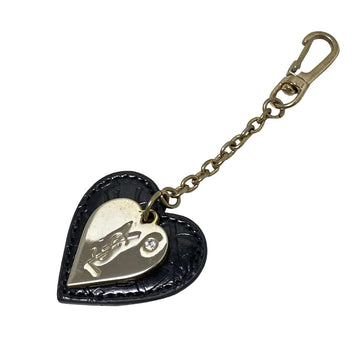 Yvessaintlaurent Bag Charm Black Silver