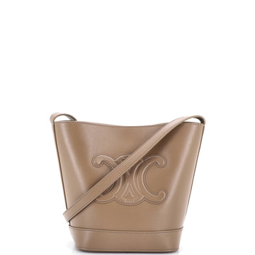 Celine Cuir Triomphe Bucket Bag Leather