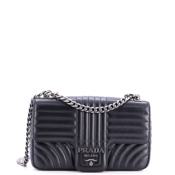 Prada Chain Flap Shoulder Bag Diagramme