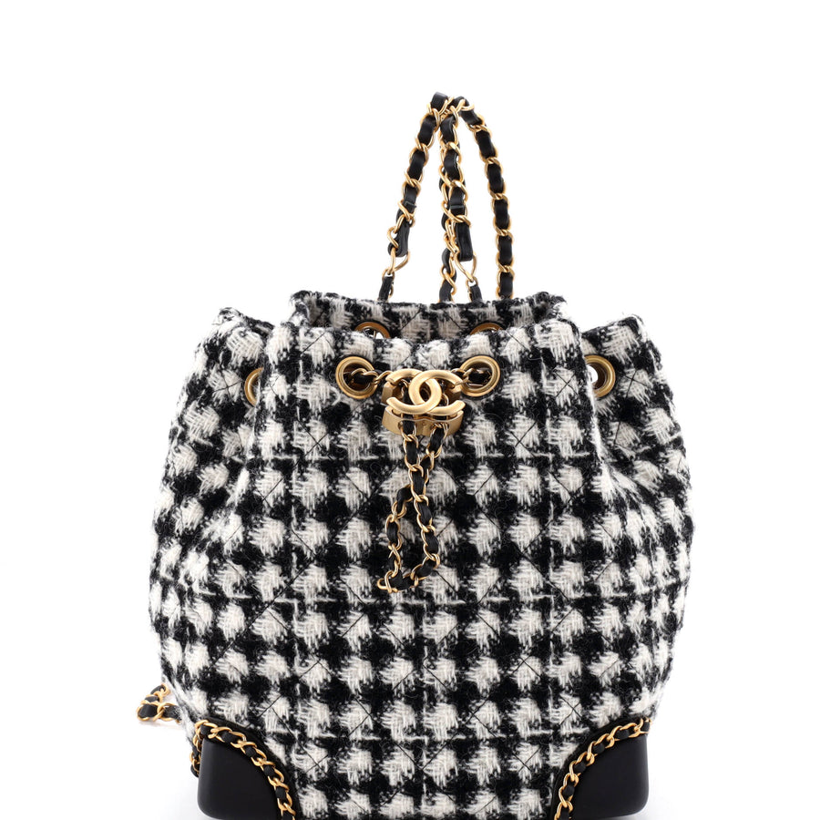 Chanel Chained Drawstring Cc Bucket