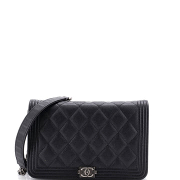 Chanel Boy Wallet On Chain Quilted