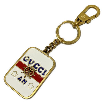 Gucci Bag Charm Gold White Multi