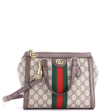 Gucci Ophidia Top Handle Tote Gg Coated