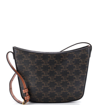 Celine Croque Hobo Triomphe Coated