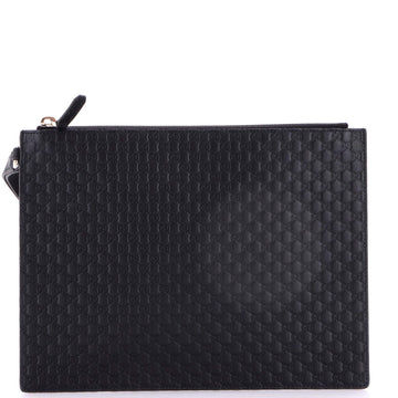 Wristlet Pouch Microguccissima Leather
