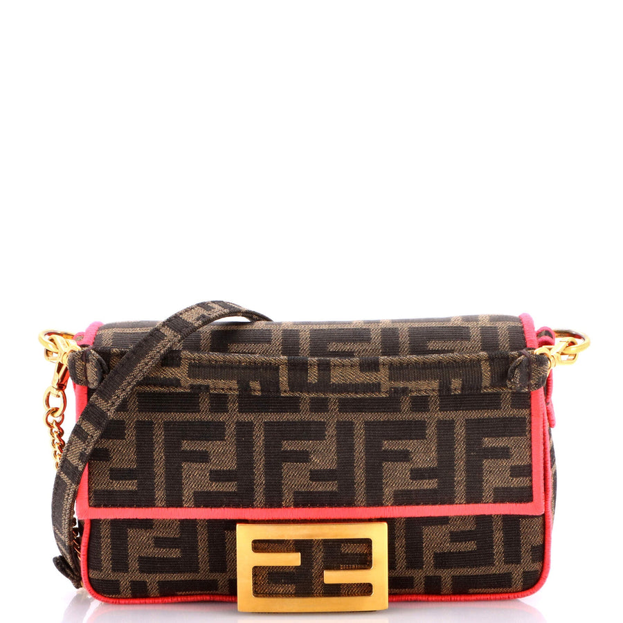 Fendi Baguette Nm Bag Zucca Canvas Mini