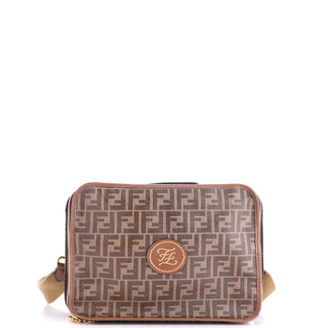 Fendi Zip Around Travel Bag Zucca Coated