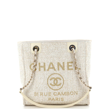 Chanel North South Deauville Tote Raffia