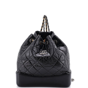 Chanel Gabrielle Backpack Quilted Aged