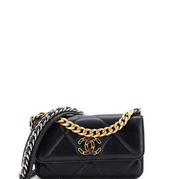 Chanel 19 Flap Phone Holder With Chain