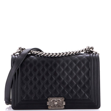 Chanel Boy Flap Bag Quilted Lambskin New