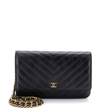 Chanel Wallet On Chain Chevron Calfskin