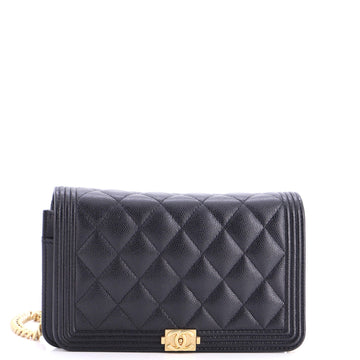Chanel Boy Wallet On Chain Quilted