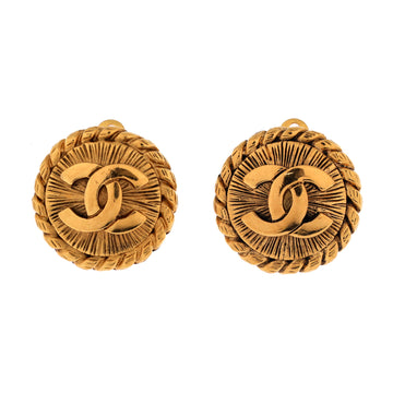 Chanel Vintage Radial Cc Clip-On