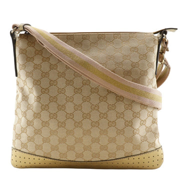 Gucci Zip Messenger Bag Gg Canvas With