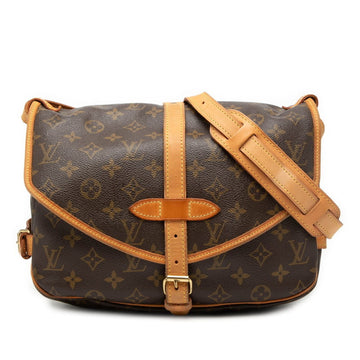 Louis Vuitton Saumur Handbag Canvas 30
