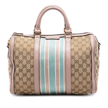 Gucci Vintage Web Boston Bag Gg Canvas