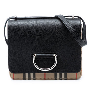 Burberry D-Ring Shoulder Bag Leather