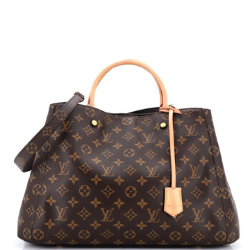 Louis Vuitton Montaigne Handbag Canvas