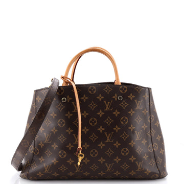 Louis Vuitton Montaigne Handbag Canvas