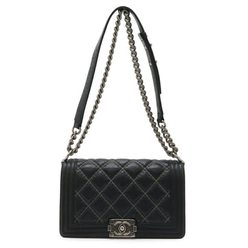 Chanel Boy Flap Bag Quilted Calfskin Old
