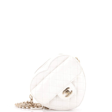Chanel Cc In Love Heart Bag Quilted