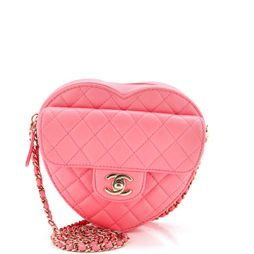 Chanel Cc In Love Heart Bag Quilted