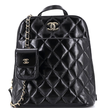 Chanel My Pocket Backpack Quilted Shiny