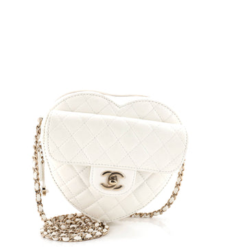 Chanel Cc In Love Heart Bag Quilted
