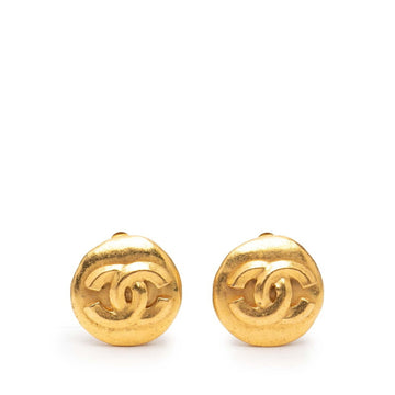 Chanel Cc Logo Clip-On Earrings Metal