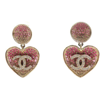 Chanel Clip-On Earrings Rhinestone Clip-