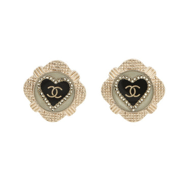 Chanel Cc Logo Earrings Metal