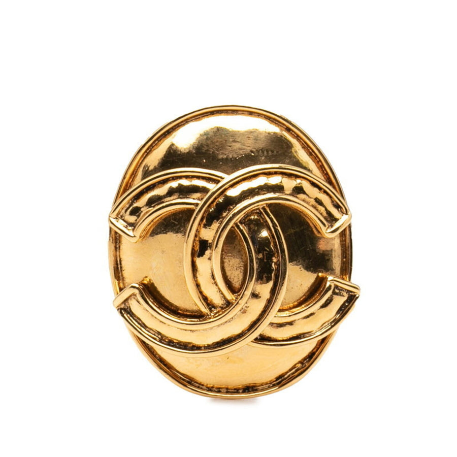 Chanel Cc Logo Brooch Metal