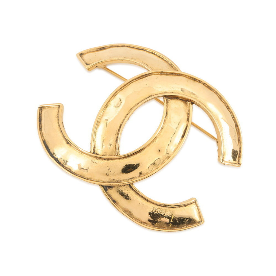 Chanel Cc Logo Brooch Metal