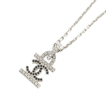 Chanel Cc Logo Pendant Necklace Metal