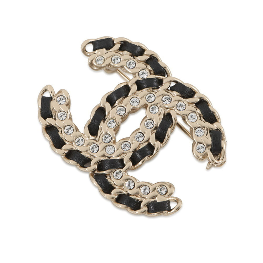 Chanel Cc Logo Brooch Metal