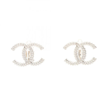 Chanel Cc Logo Clip-On Earrings Sterling