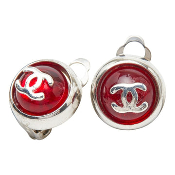 Chanel Cc Logo Round Clip-On Earrings