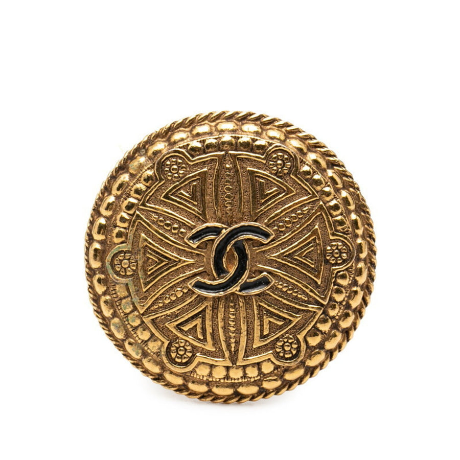 Chanel Cc Logo Brooch Metal