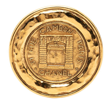 Chanel Cc Logo Brooch Metal