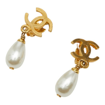 Chanel Cc Logo Clip-On Earrings Metal