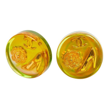 Chanel Cc Logo Clip-On Earrings Metal