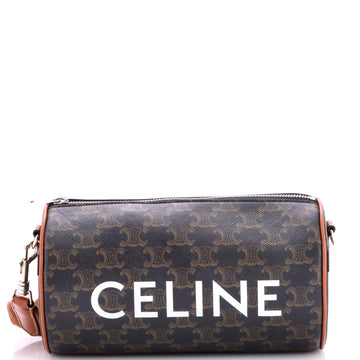 Celine Logo Cylinder Bag Triomphe Coated