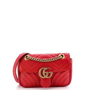 Gucci Gg Marmont Flap Bag Matelasse