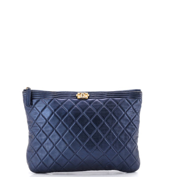 Chanel Boy O Case Clutch Quilted