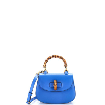 Gucci Bamboo Top Handle Bag Leather Mini