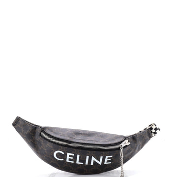 Celine Logo Belt Bag Triomphe Coated
