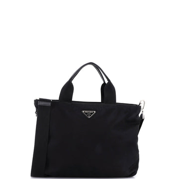 Prada Vela Convertible Tote Tessuto